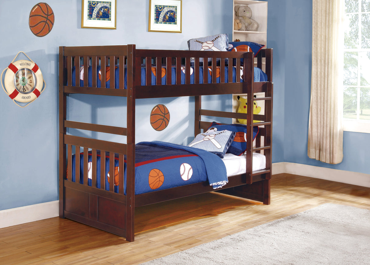 Rowe Dark Cherry Twin/Twin Bunk Bed