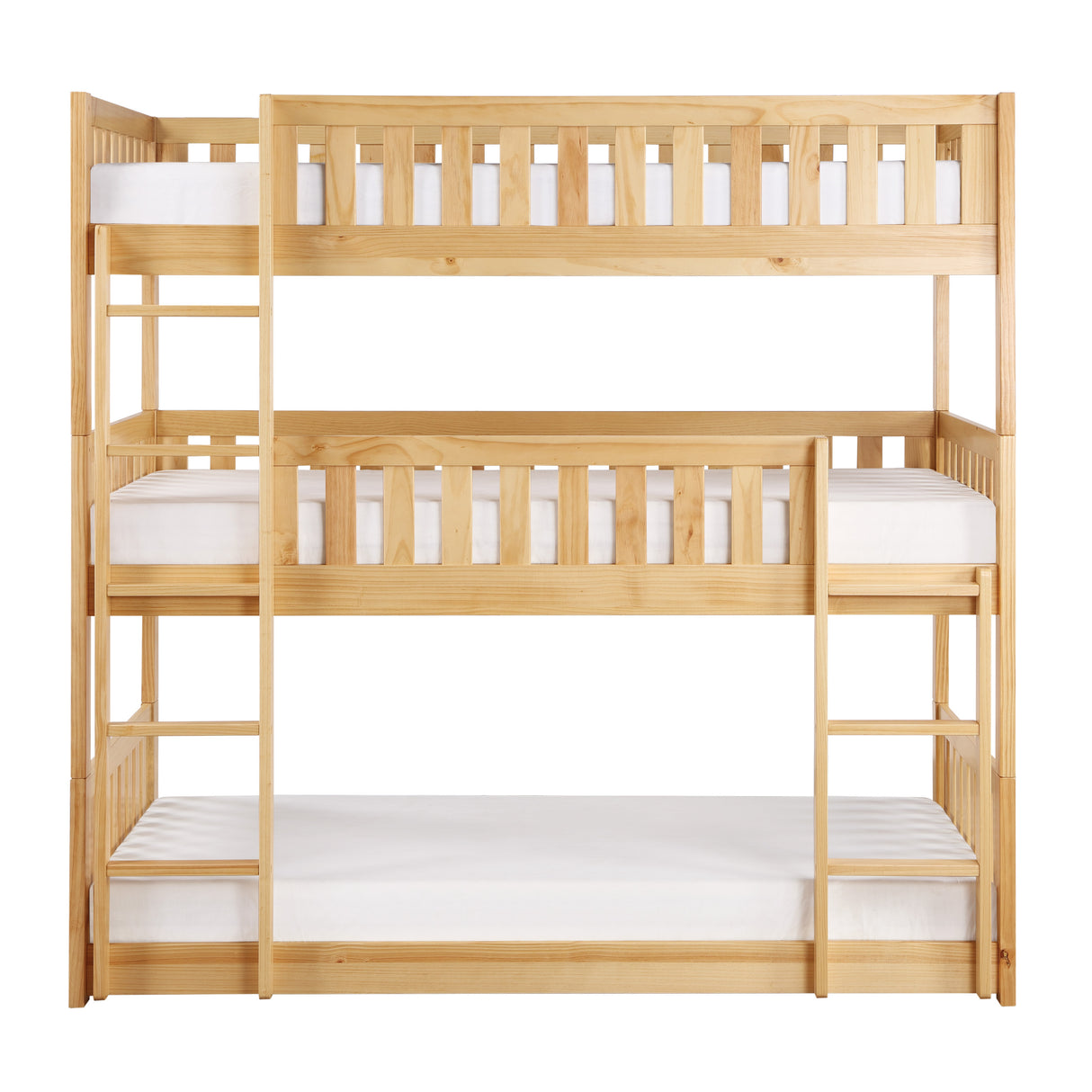 Bartly Natural Pine Triple Bunk Bed