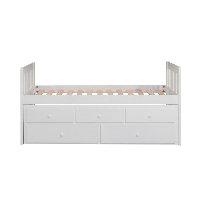 Galen White Twin/Twin Trundle Bed