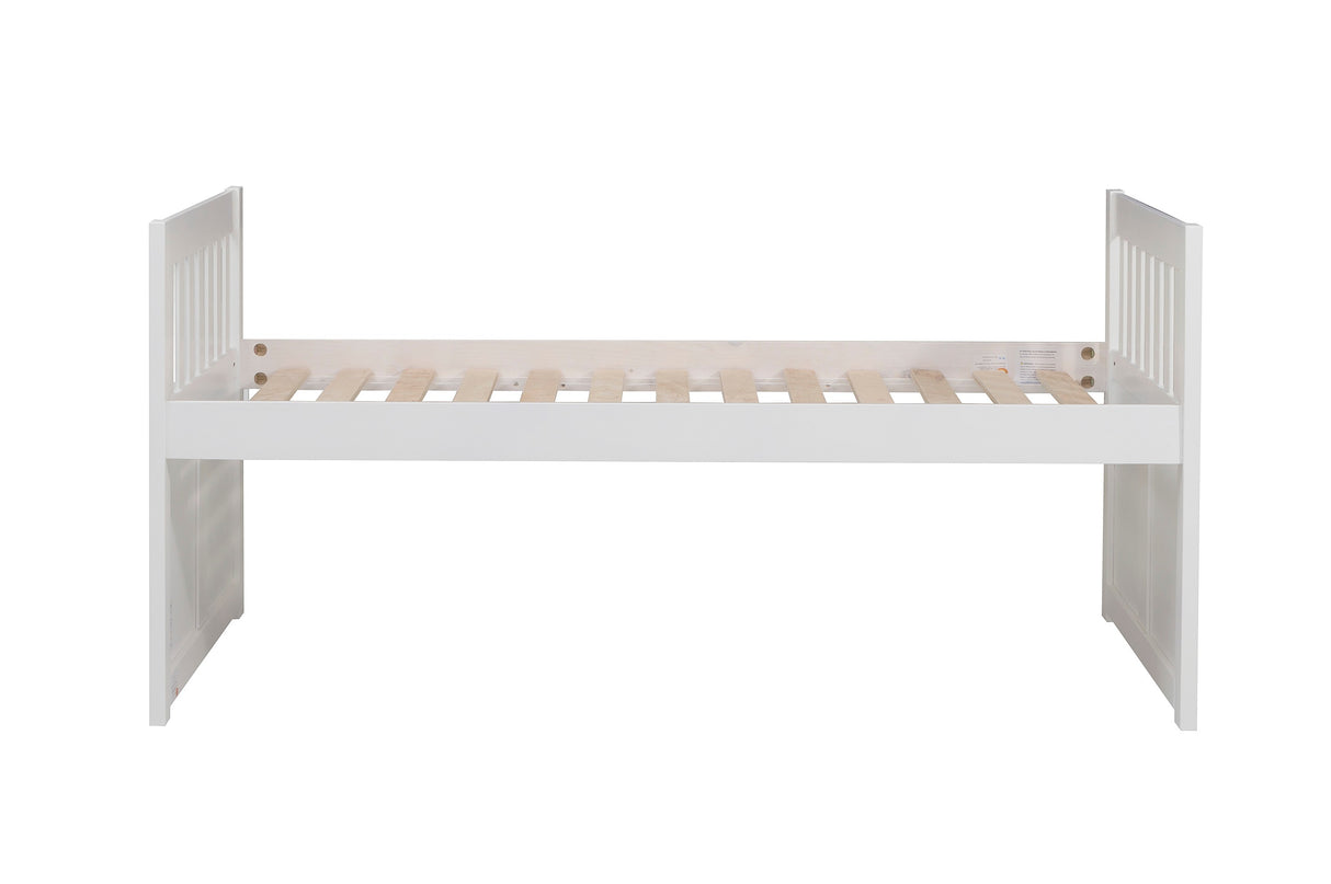 Galen White Twin/Twin Trundle Bed