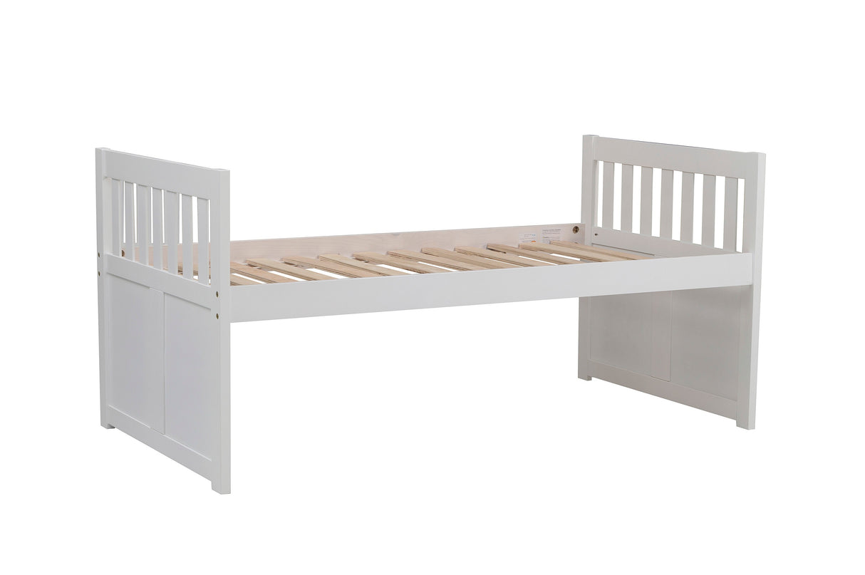 Galen White Twin/Twin Trundle Bed