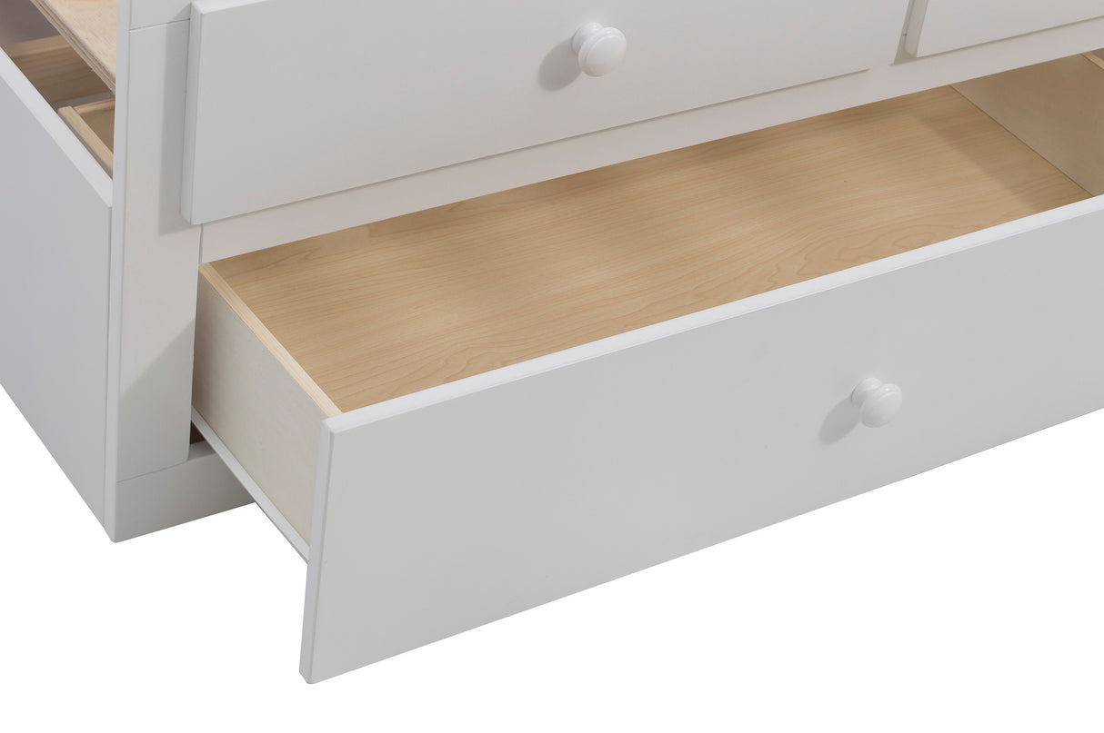 Galen White Twin/Twin Trundle Bed