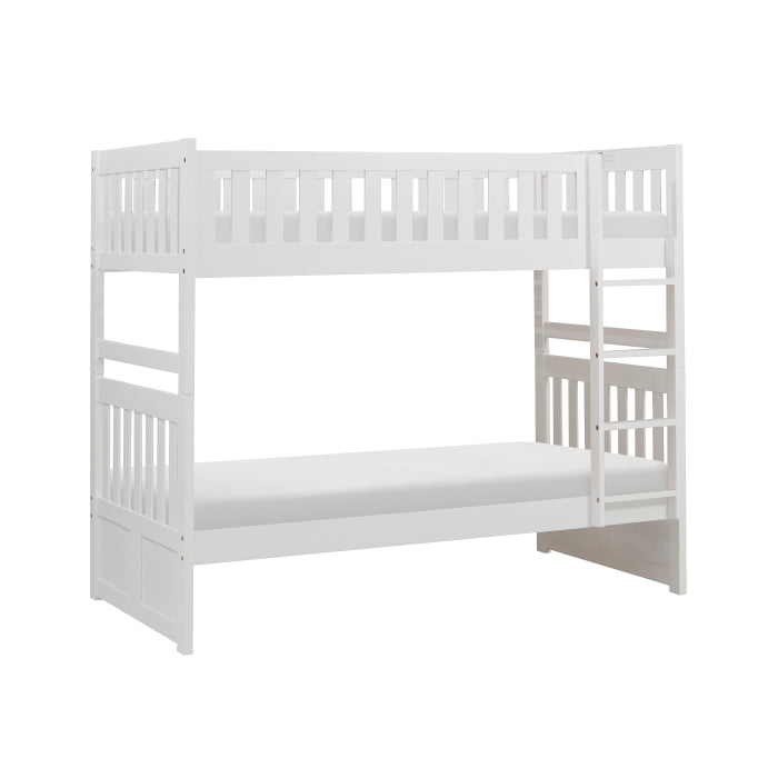 Galen White Twin/Twin Bunk Bed