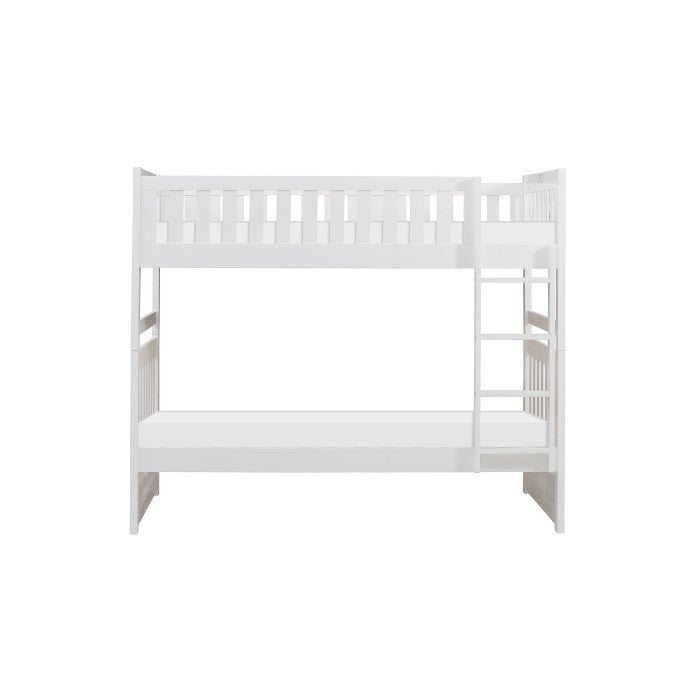 Galen White Twin/Twin Bunk Bed
