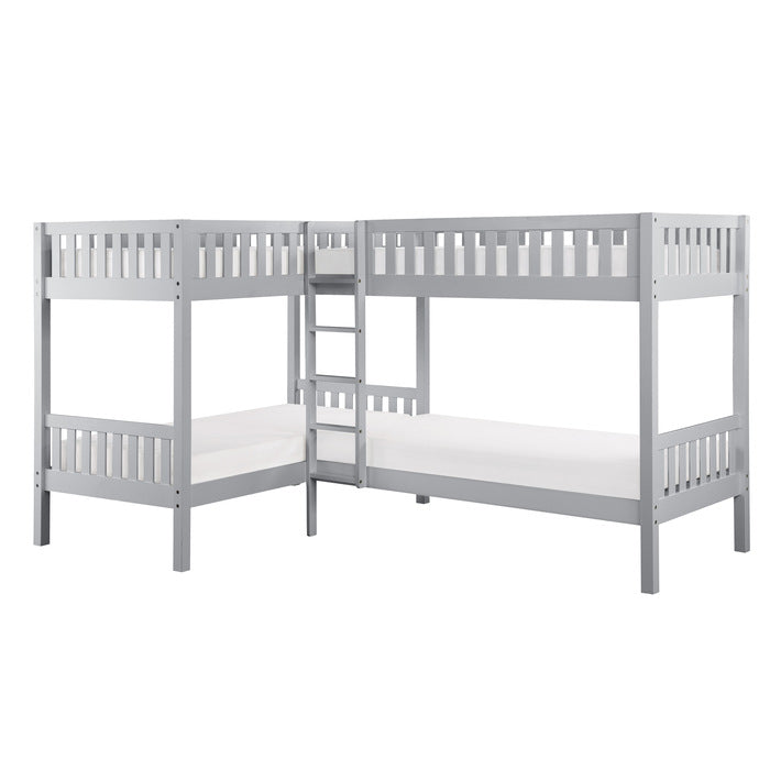 Orion Gray Corner Bunk Bed