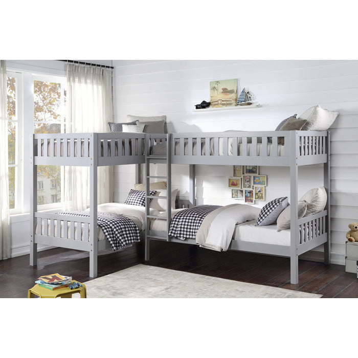 Orion Gray Corner Bunk Bed