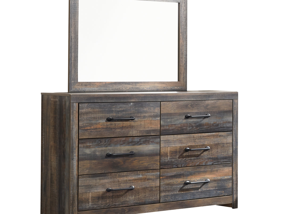 Drystan Multi King Panel Bed With Storage, Dresser, Mirror And Nightstand