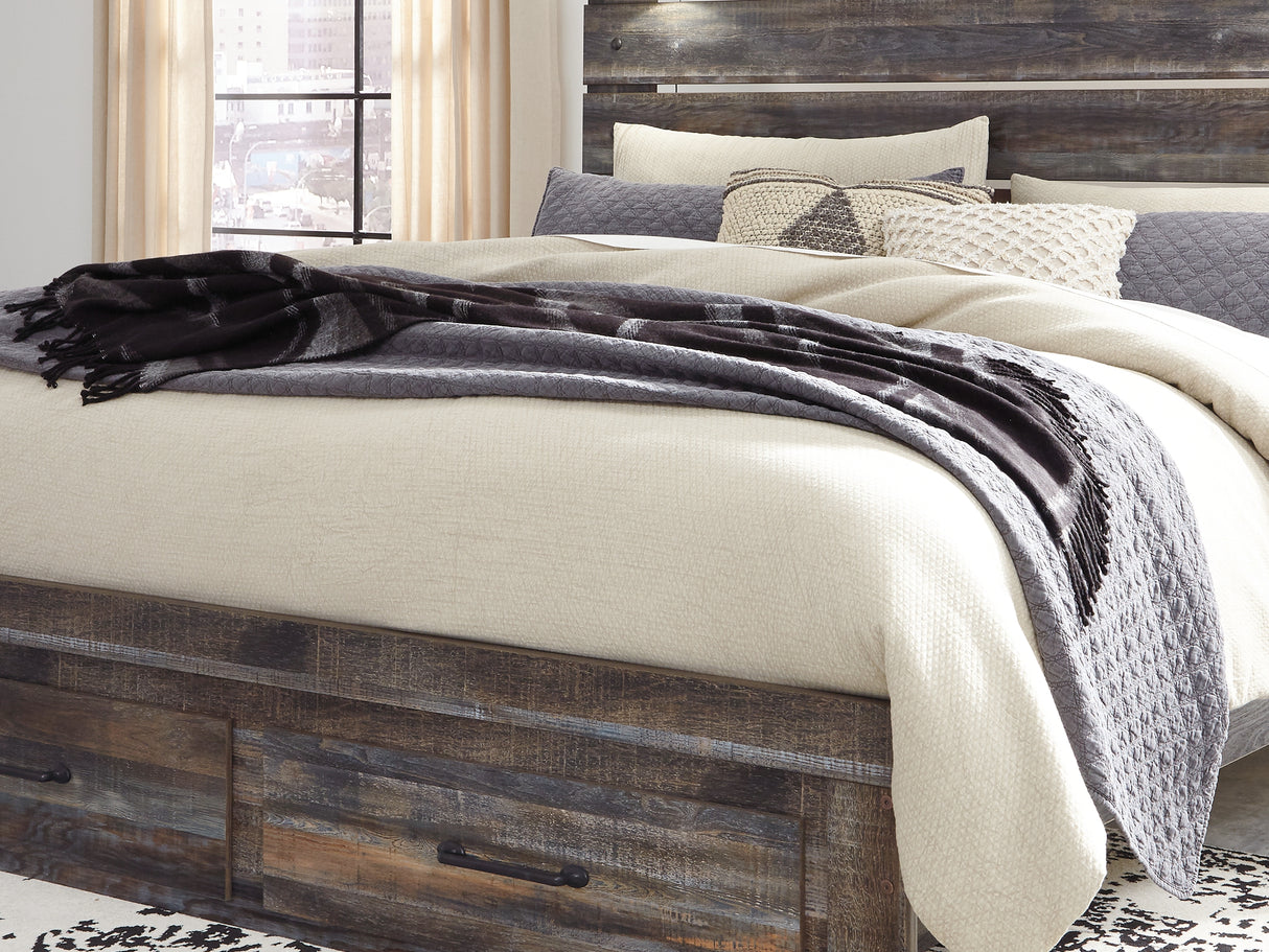 Drystan Multi King Panel Storage Bed, Dresser, Mirror And Nightstand