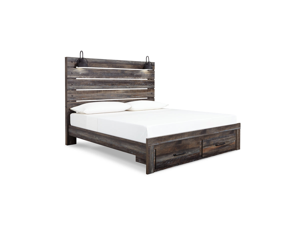 Drystan Multi King Panel Storage Bed, Dresser, Mirror And Nightstand