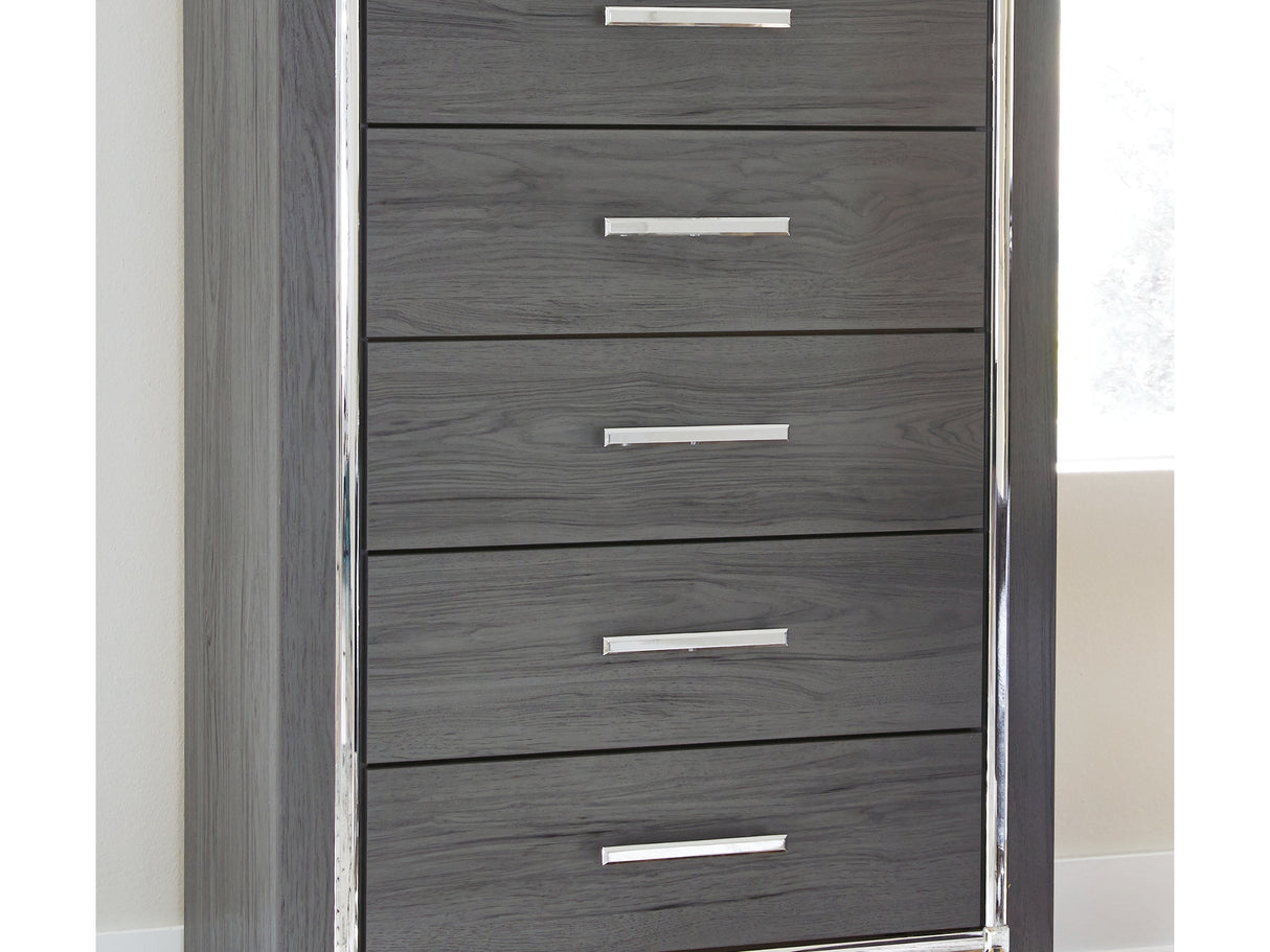 Lodanna Gray Full Storage Bed, Chest And Nightstand