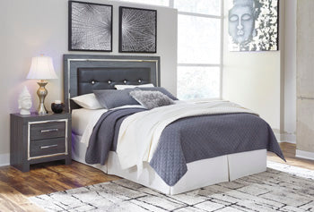 Lodanna Gray Queen Upholstered Panel Headboard