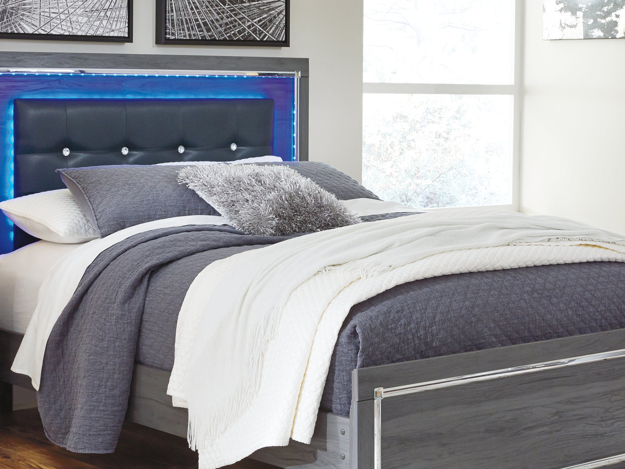 Lodanna Gray Queen Panel Bed