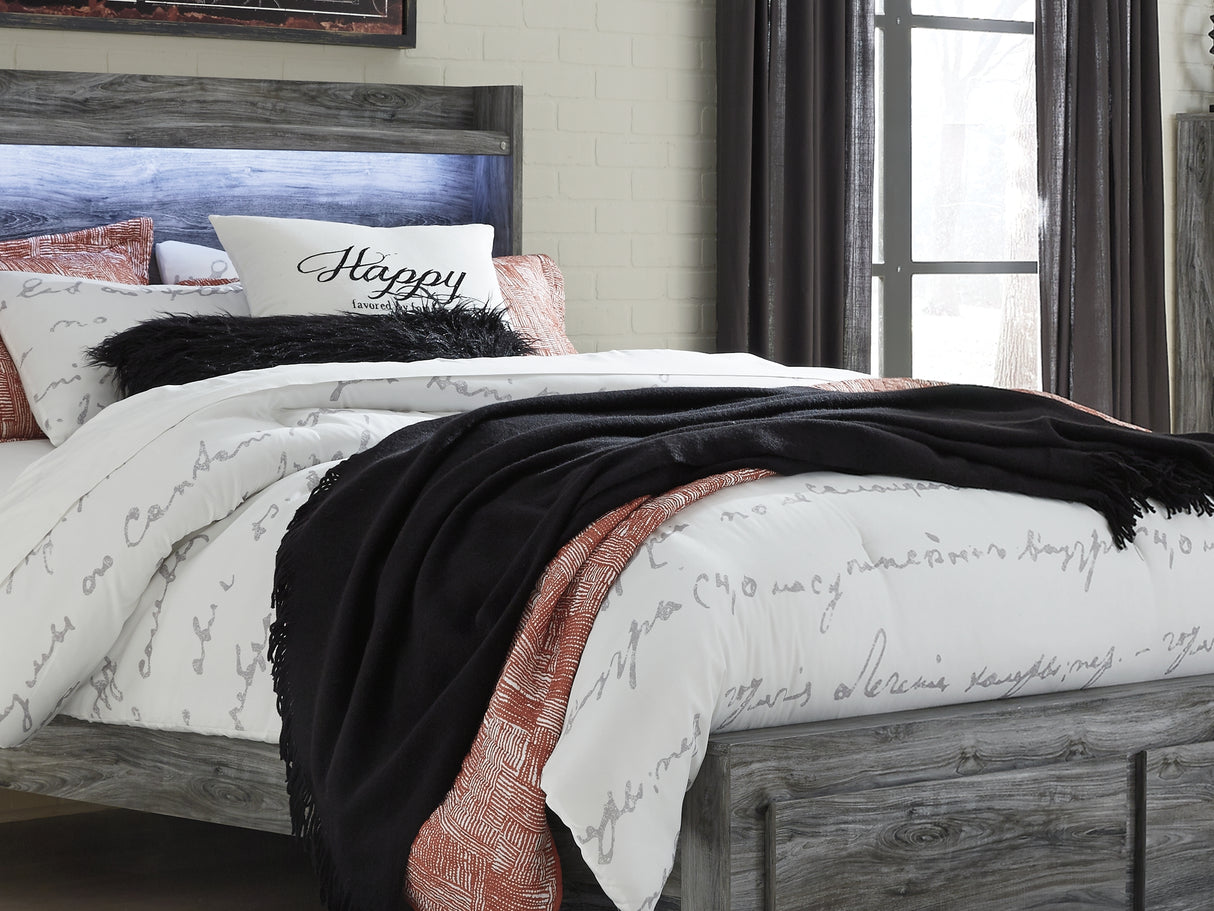 Baystorm Gray Queen Panel Storage Bed With Chest