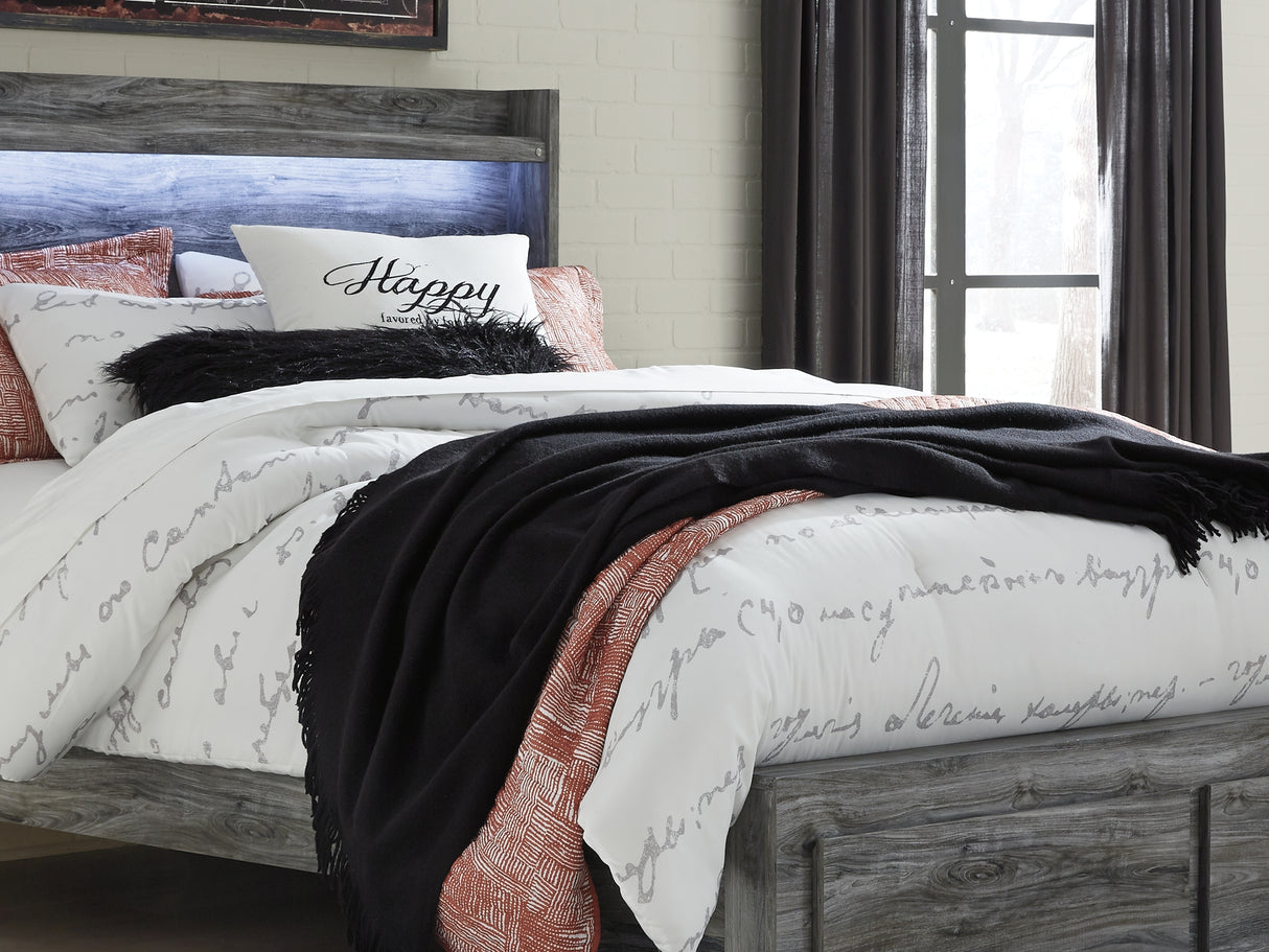 Baystorm Gray Queen Panel Storage Bed, Dresser And Nightstand