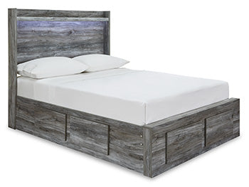 Baystorm Gray Full Storage Footboard