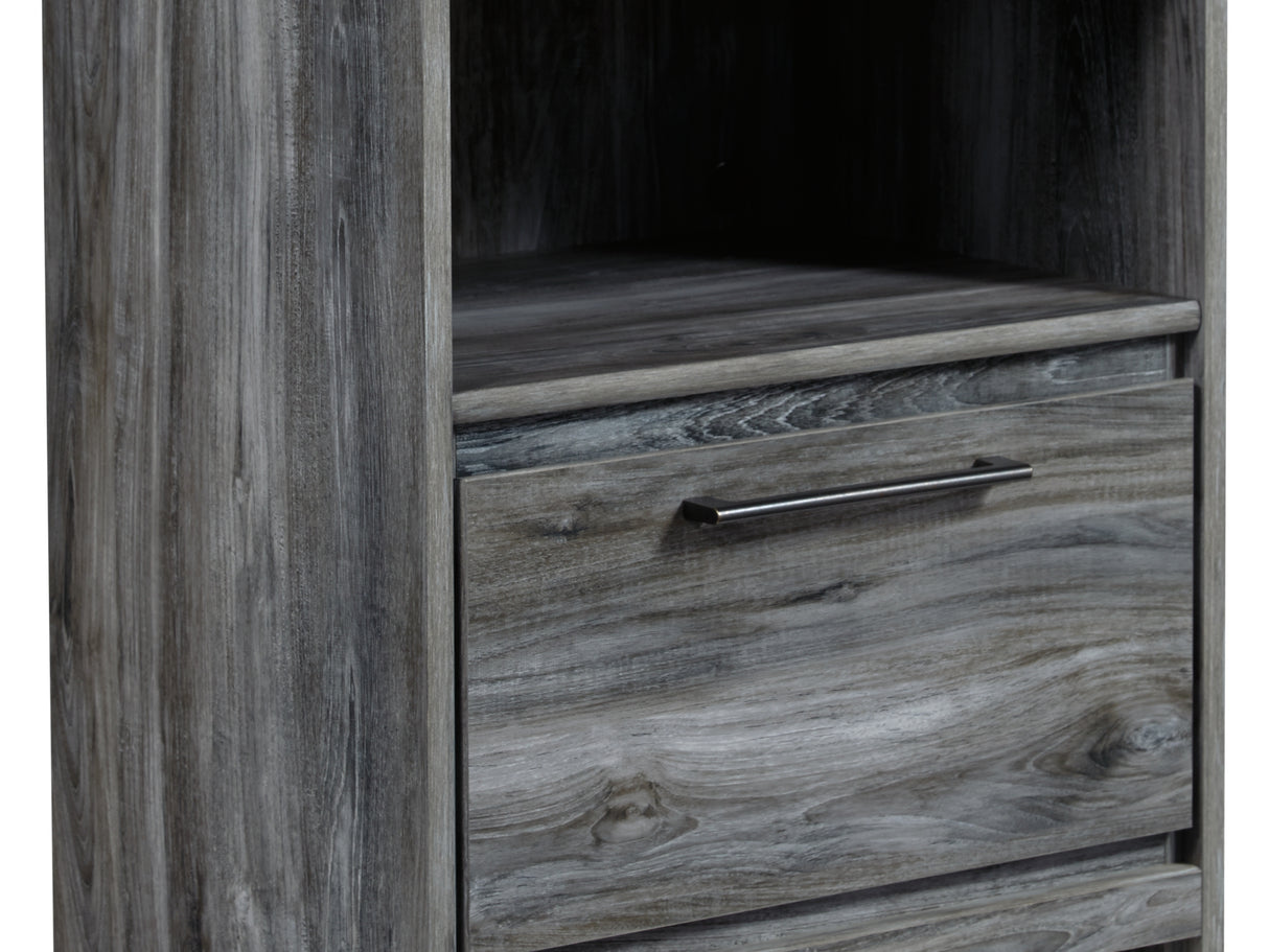 Baystorm Gray Full Panel Bed, Dresser, Mirror And Nightstand