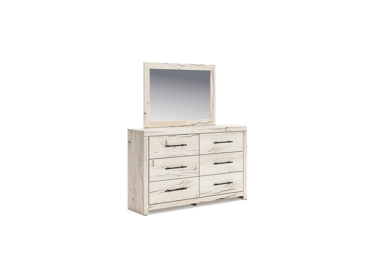 Lawroy Queen Panel Bed, Dresser, Mirror And Nightstand