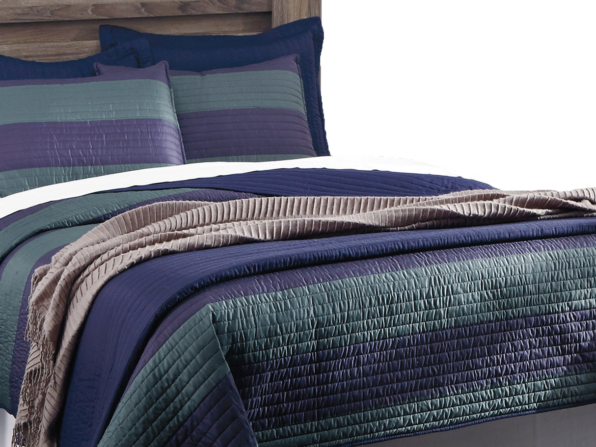 Zelen Warm Gray Full Panel Headboard, Dresser And Mirror