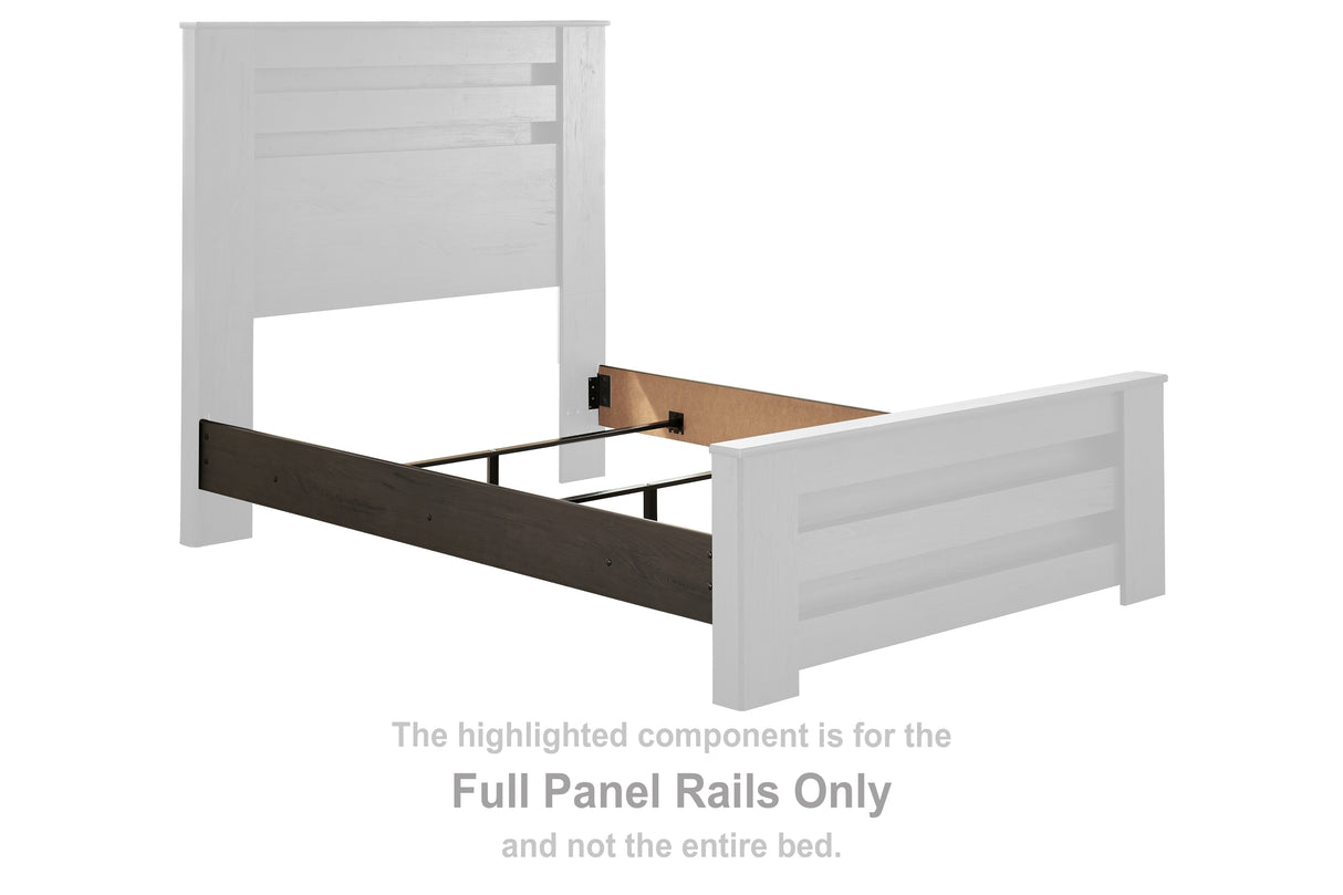 Brinxton Charcoal Full Panel Rails
