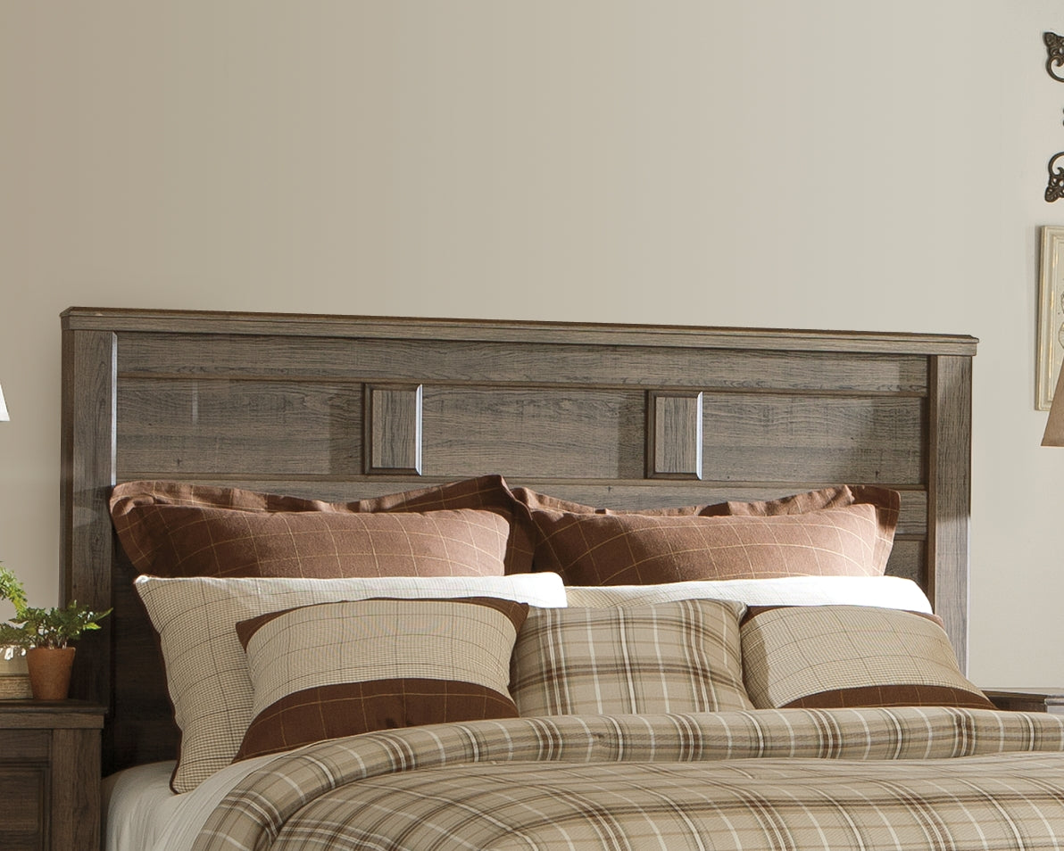 Juararo Dark Brown Queen Panel Headboard