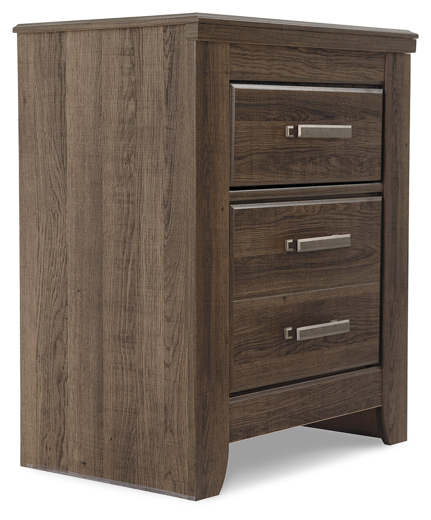 Juararo Dark Brown Nightstand