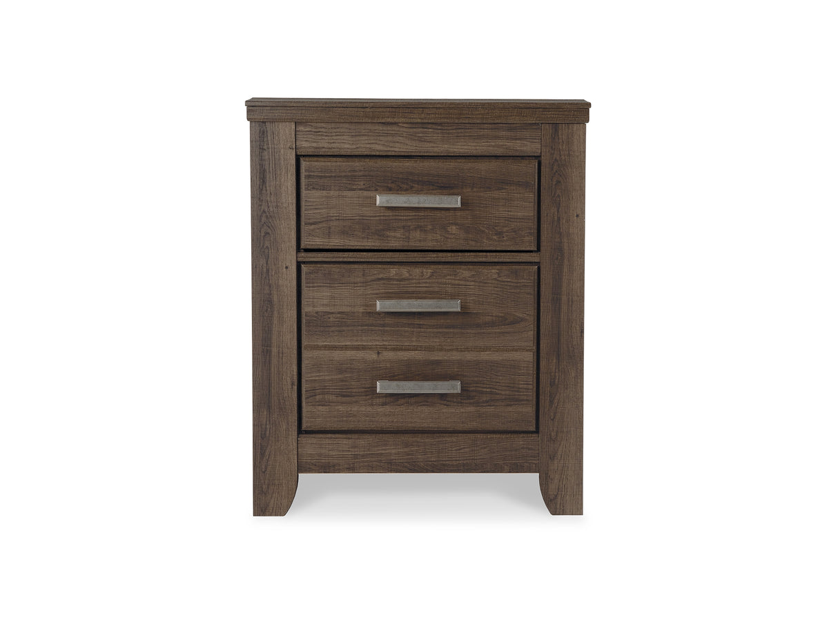 Juararo Dark Brown Queen Poster Bed, Dresser, Mirror, Chest And 2 Nightstands