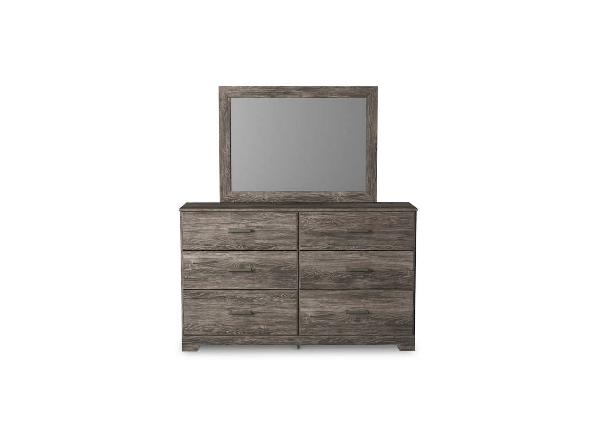 Ralinksi Gray Full Panel Bed, Dresser, Mirror And Nightstand