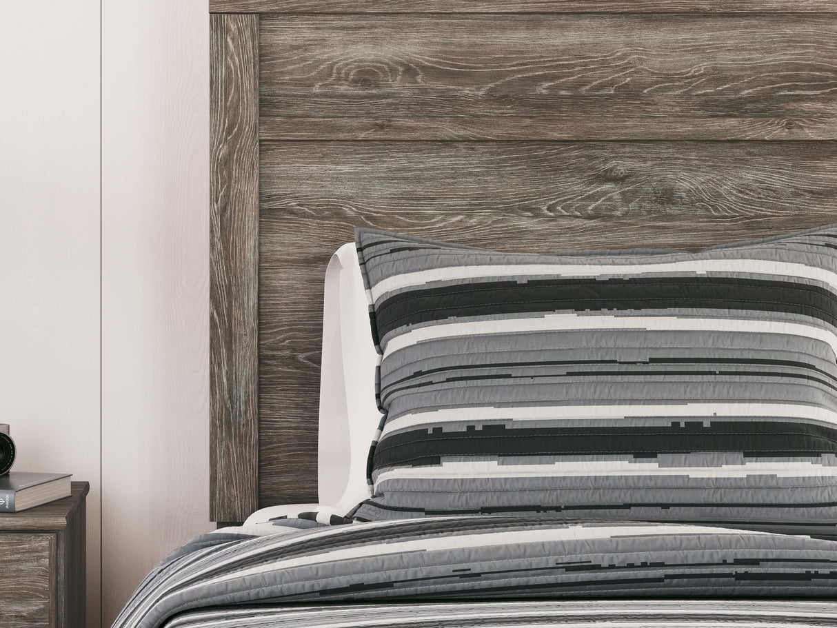 Ralinksi Gray Twin Panel Bed