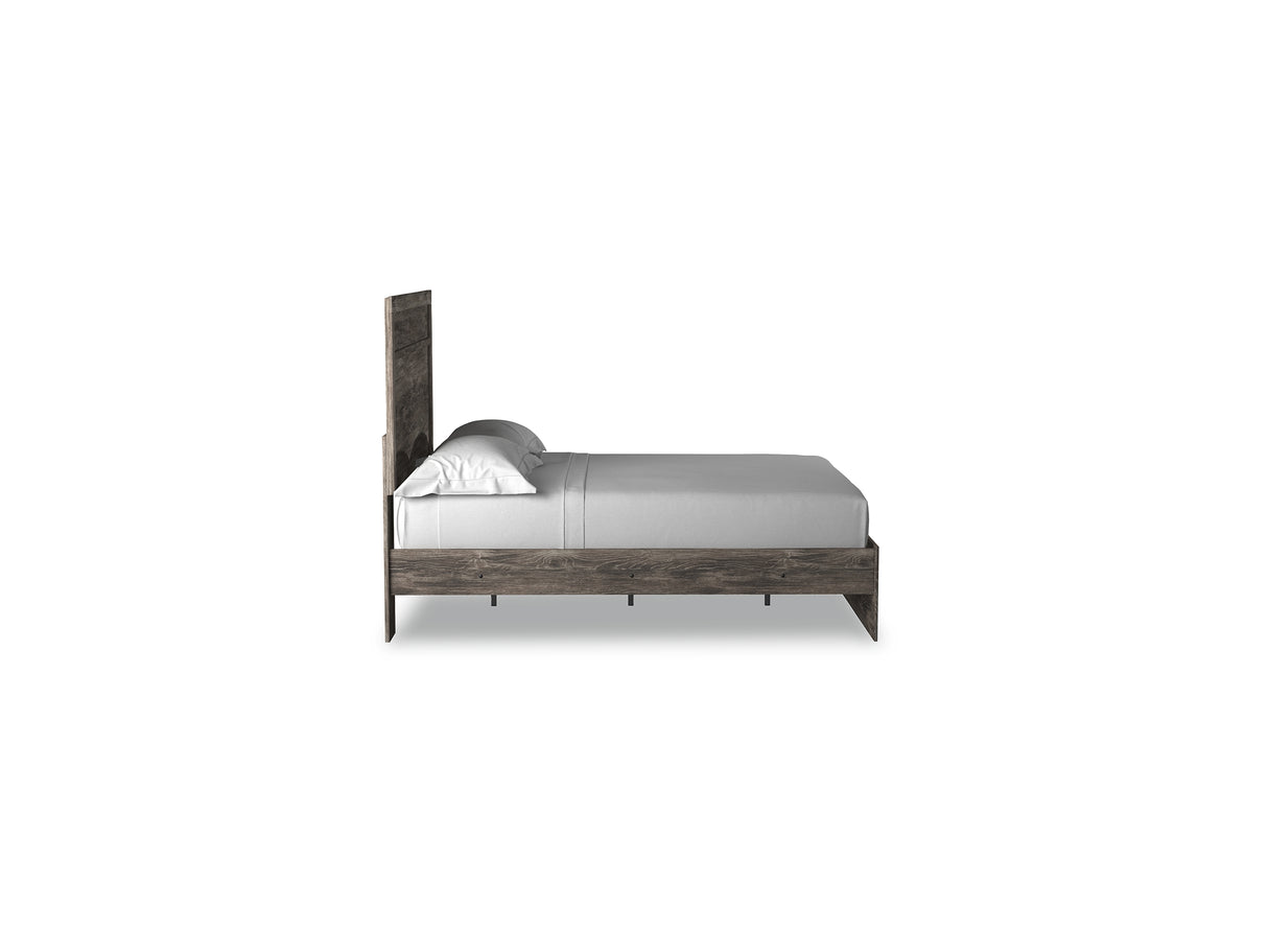Ralinksi Gray Full Panel Bed, Dresser, Mirror And Nightstand