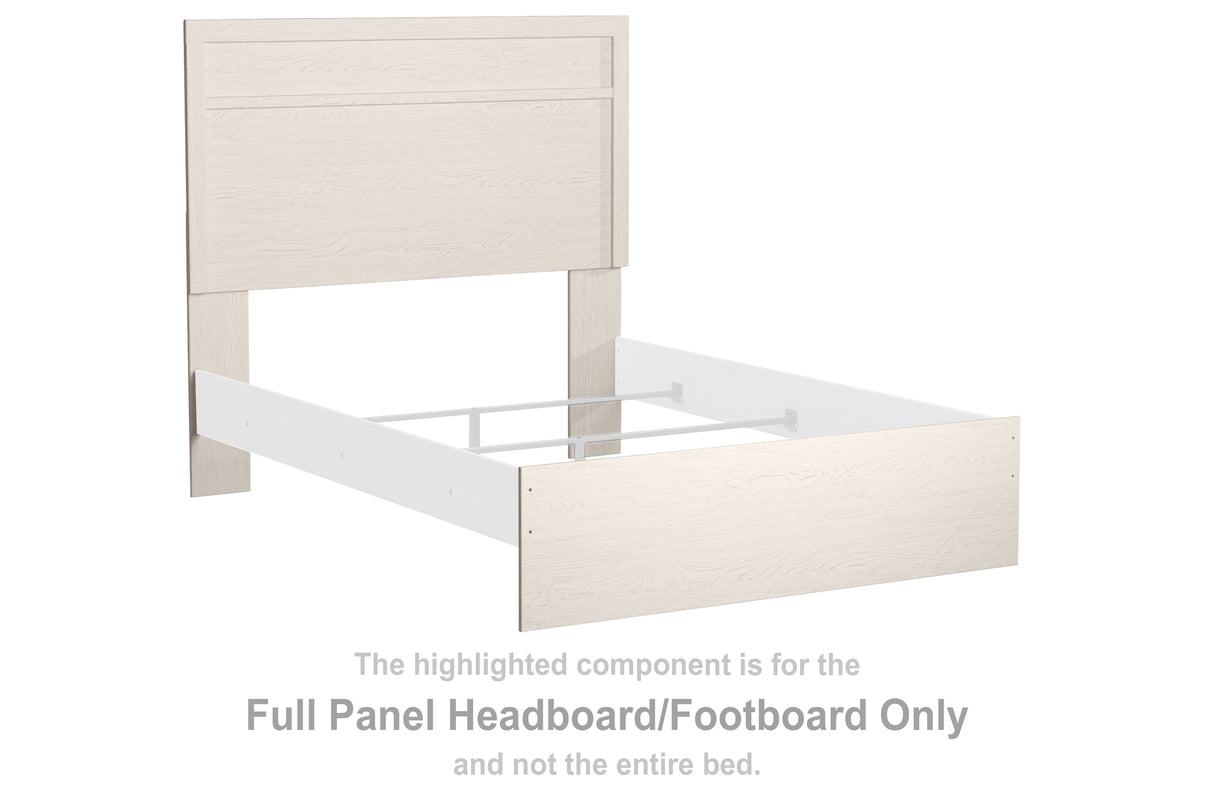 Stelsie White Full Panel Headboard/Footboard