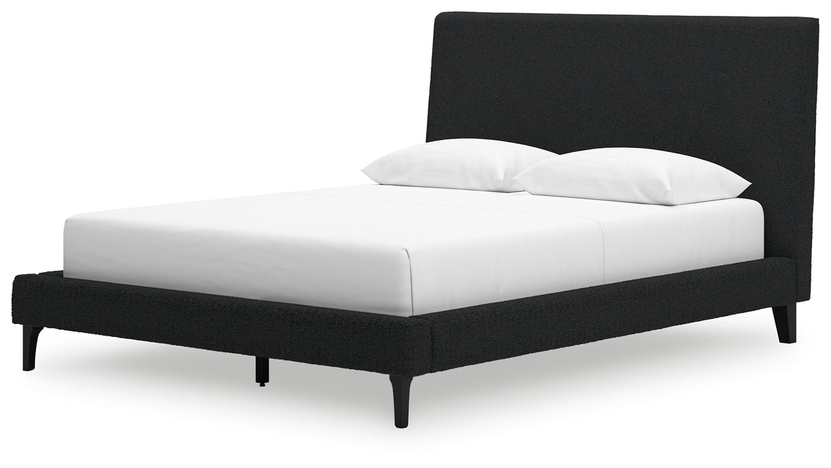 Cadmori Queen Upholstered Bed with Roll Slats