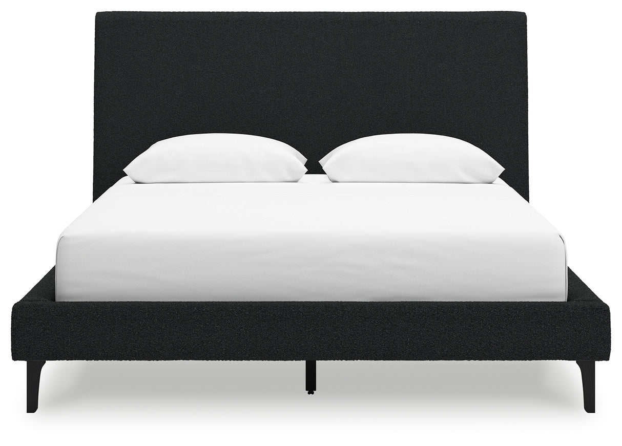 Cadmori Queen Upholstered Bed with Roll Slats