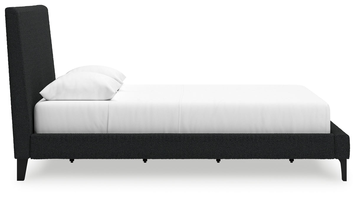 Cadmori Queen Upholstered Bed with Roll Slats
