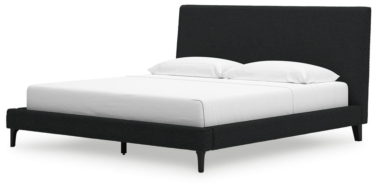 Cadmori King Upholstered Bed with Roll Slats