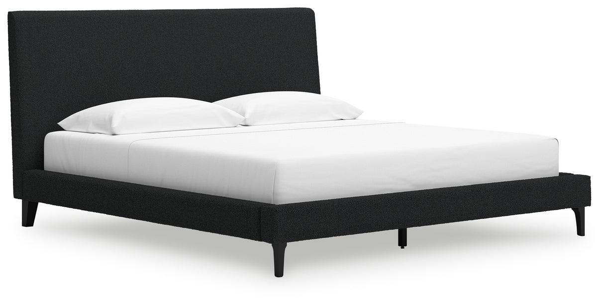 Cadmori King Upholstered Bed with Roll Slats
