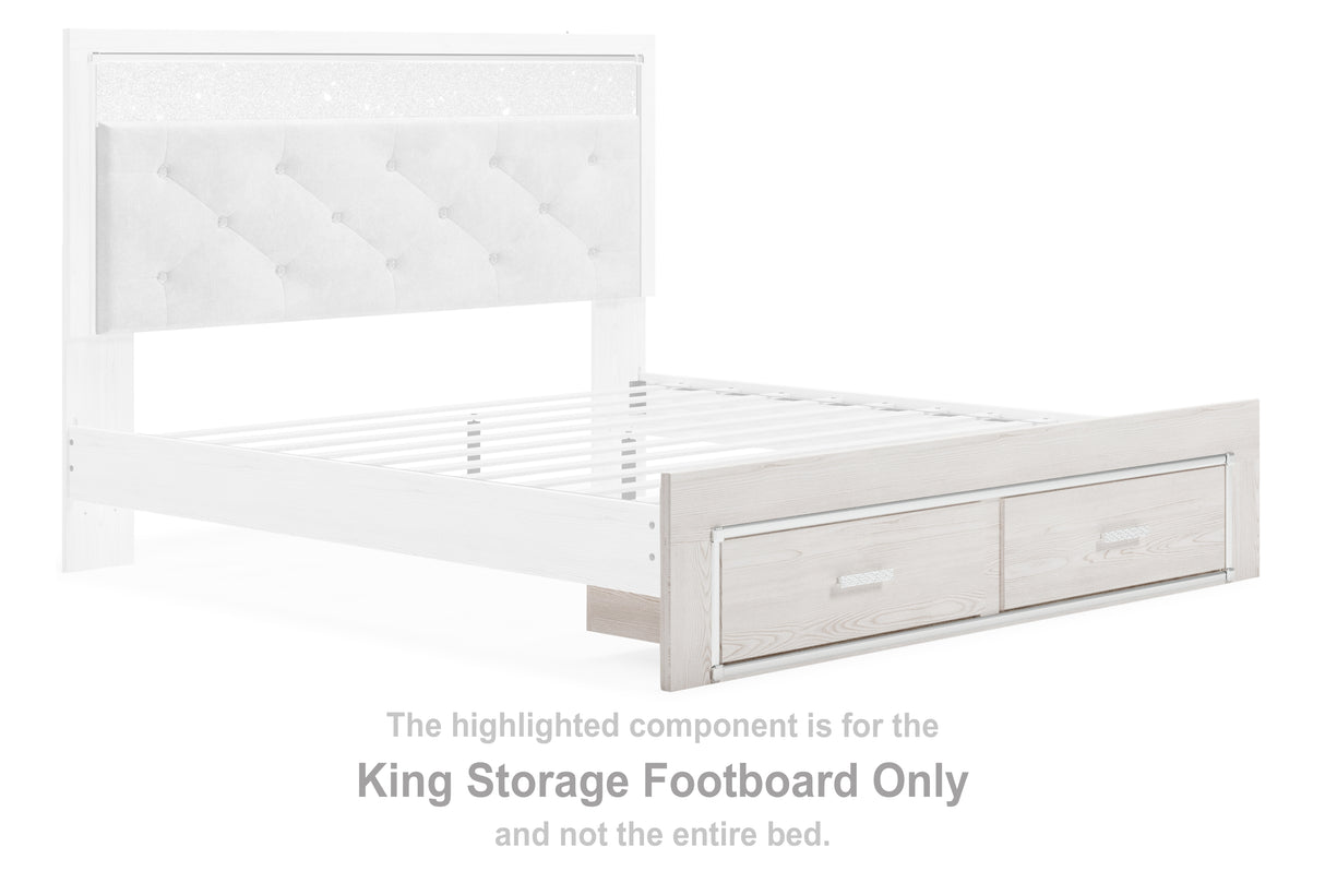 Altyra White King Storage Footboard