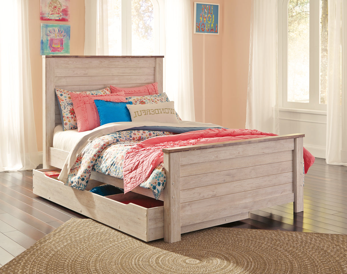 Willowton Whitewash Full Panel Headboard
