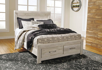 Bellaby Whitewash Queen Storage Footboard