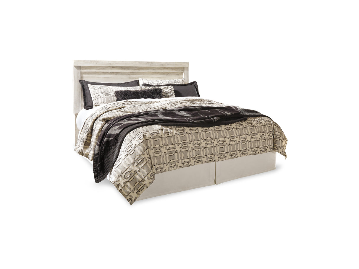 Bellaby Whitewash King Panel Storage Bed, Dresser, Mirror And Nightstand