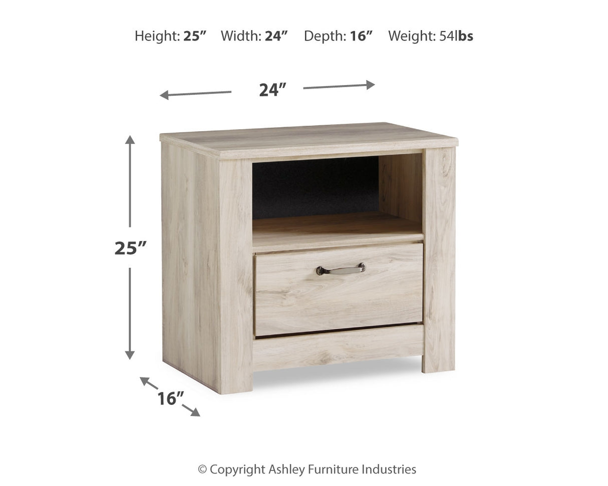 Bellaby Whitewash Nightstand