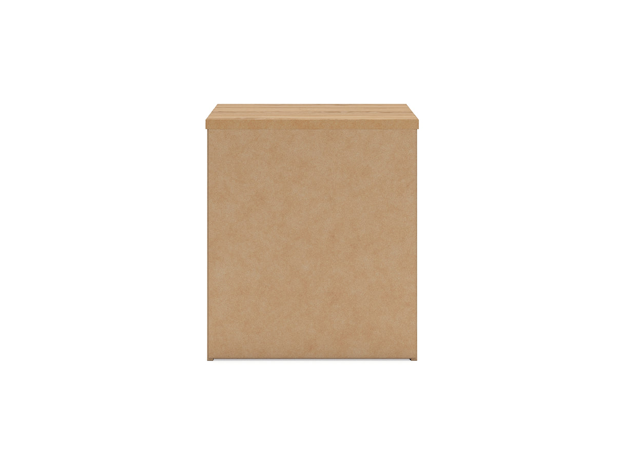 Linnocreek White/Warm Brown King Panel Bed, Dresser And Nightstand