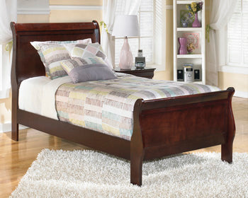 Alisdair Dark Brown Twin Sleigh Headboard/Footboard