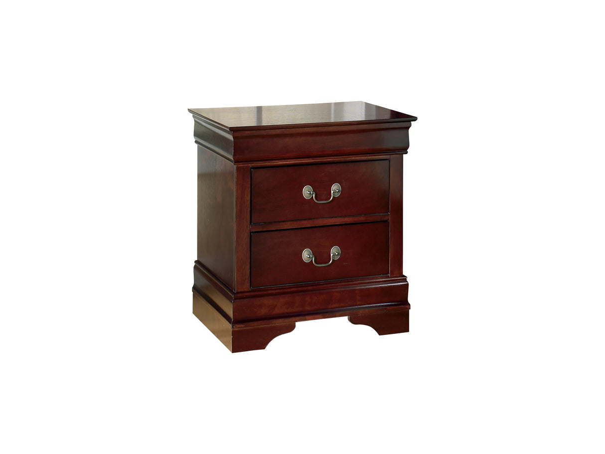 Alisdair Reddish Brown Queen Sleigh Bed, Dresser, Mirror, Chest And 2 Nightstands