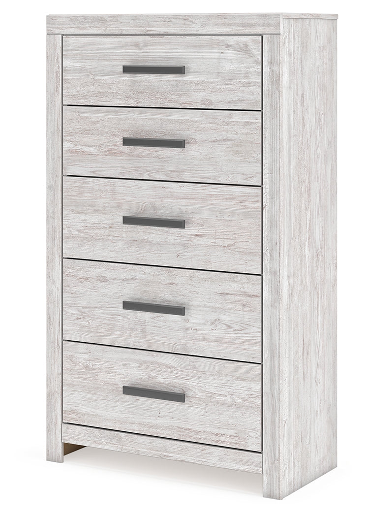 Cayboni Whitewash Chest Of Drawers