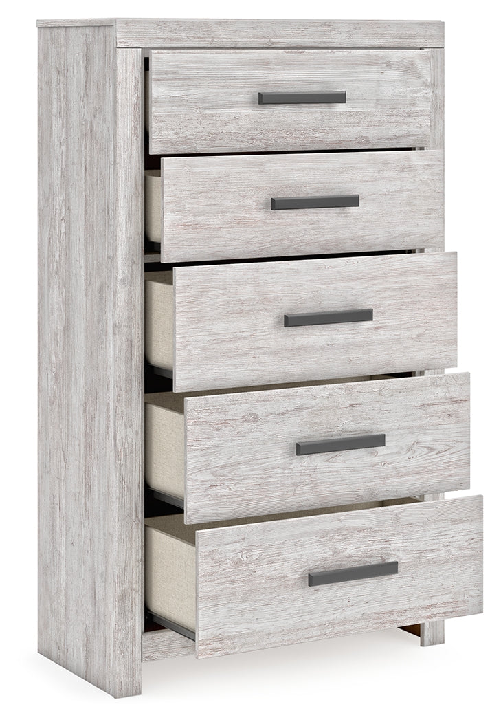 Cayboni Whitewash Chest Of Drawers