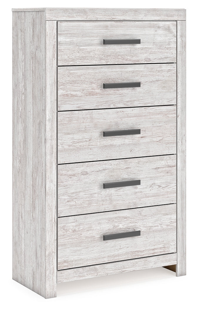 Cayboni Whitewash Chest Of Drawers