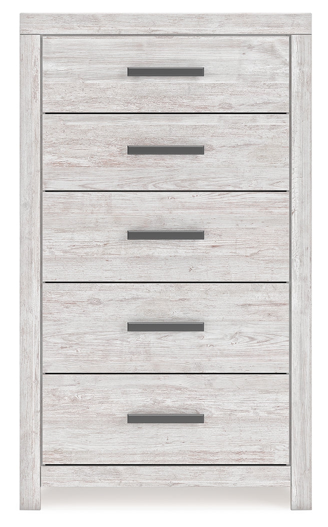 Cayboni Whitewash Chest Of Drawers