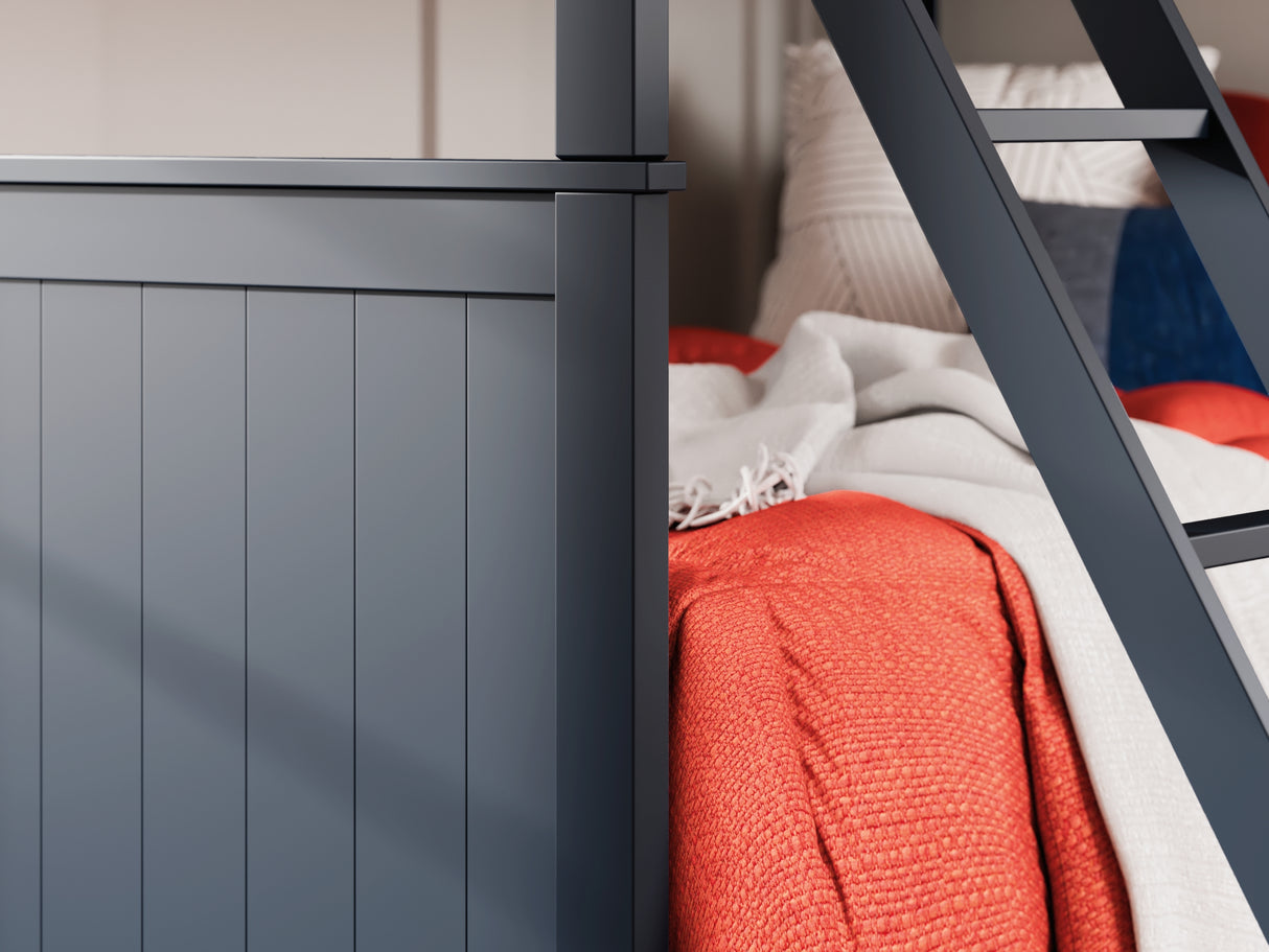 Nextonfort Blue Twin Over Bunk Bed