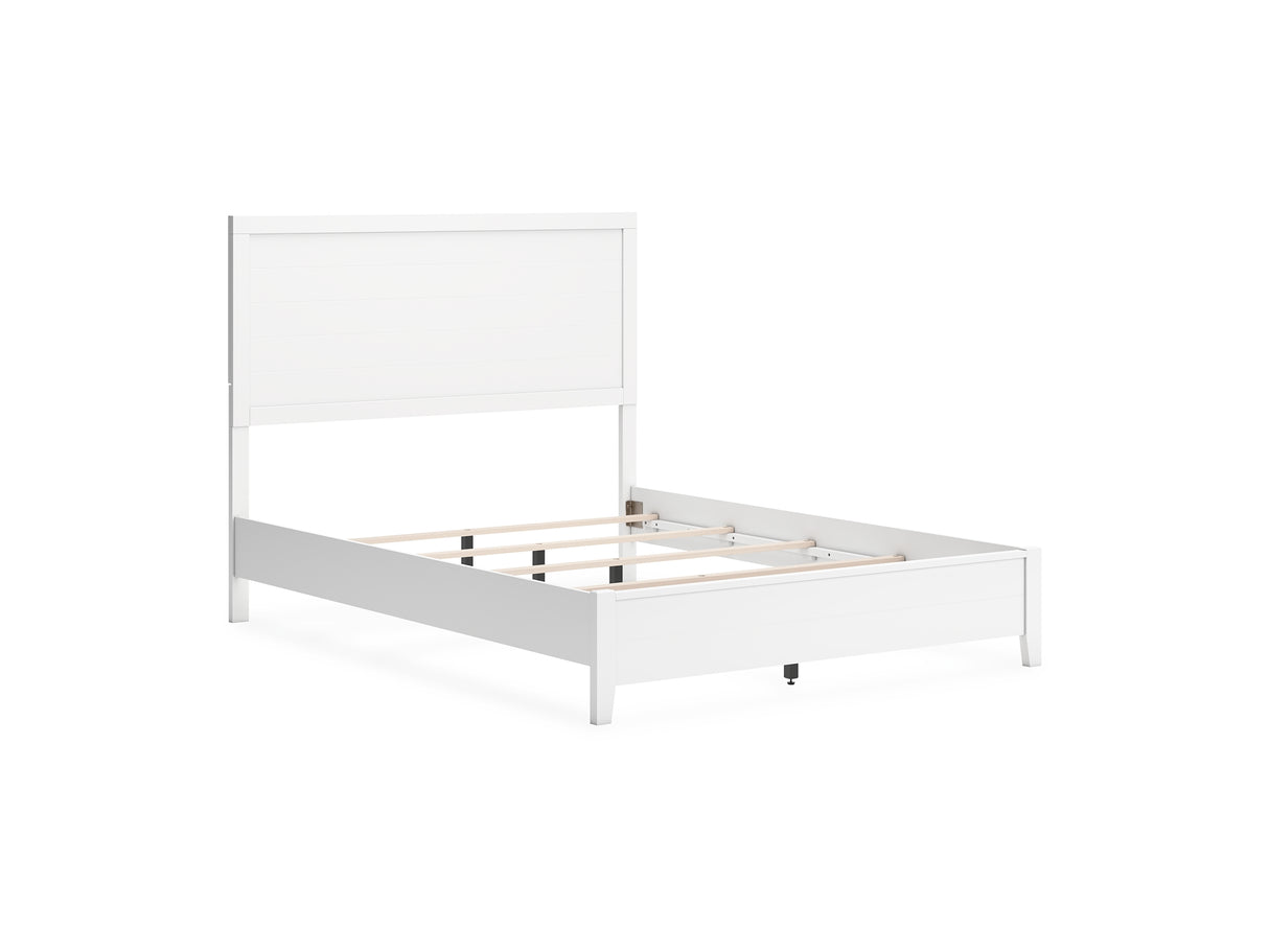 Binterglen White Queen Panel Bed, Dresser And Nightstand