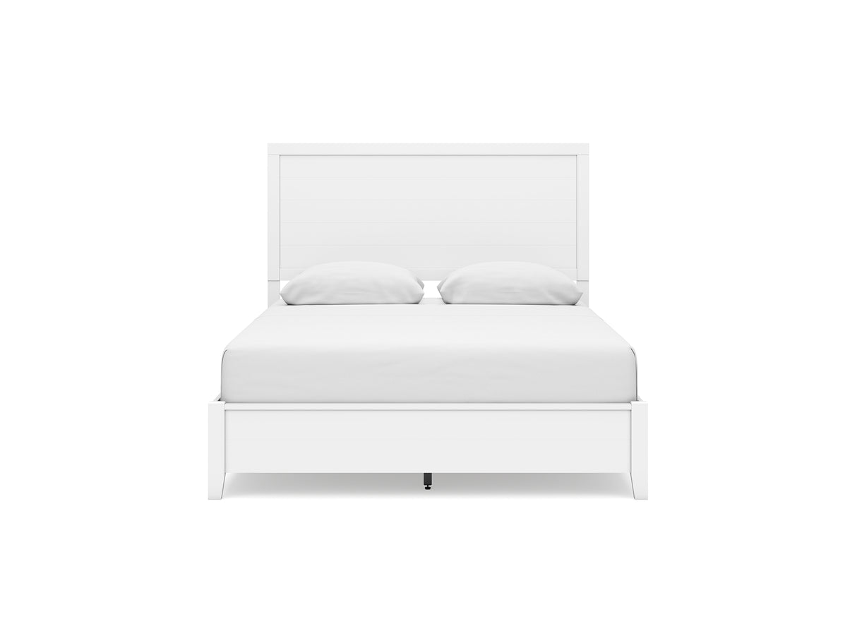 Binterglen White Queen Panel Bed, Dresser And Nightstand